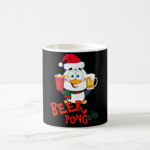 FUNNY BEER PONG Penguin Weihnachten Kaffeetasse
