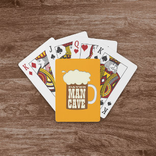 Funny Beer Tasse Man Cave Spielkarten