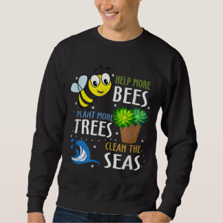 Funny Bees Pflanze Trees | Perfektes Geschenk zum  Sweatshirt