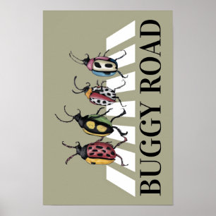 Funny Beetles Poster