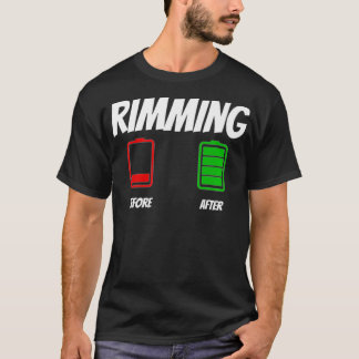 Funny Before and After Rimming Apparel japan  T-Shirt
