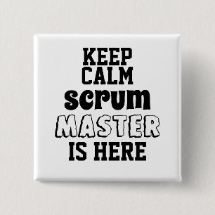 Funny behalten ruhiger Scrum Master ist hier Button