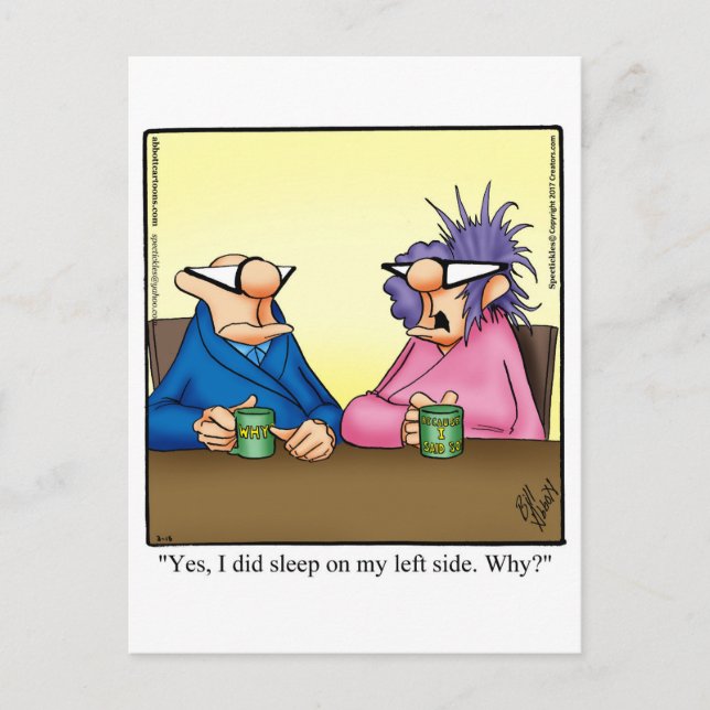 Funny Behaltend in Touch Postkarte (Vorderseite)