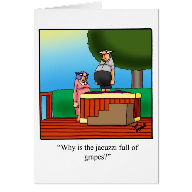 Funny Behaltend in Touch Spaß Card (Vorne)