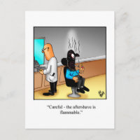 Funny Behaltend in Touch Spaß Postkarte