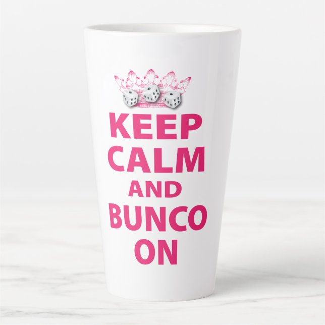 Funny Behielt Calm Bunco Player Friend Milchtasse (Vorderseite)