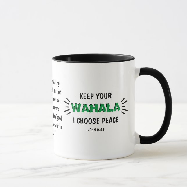 Funny BEHIELT IHR WAHALA nigerianisches Zitat Tasse (Rechts)