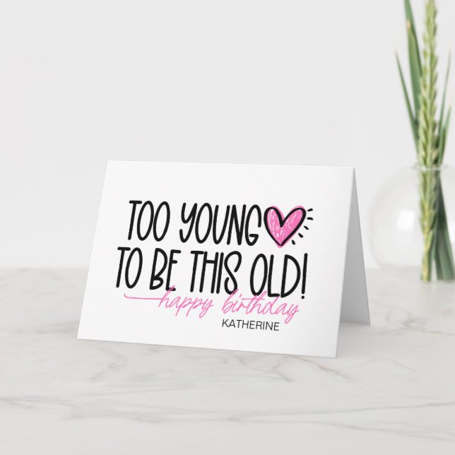 Funny bekommt ältere Meilensteine Geburtstag für d Karte (Vorderseite)