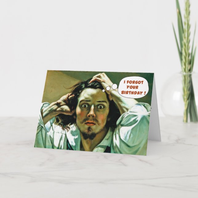 Funny Belated Geburtstag Karte (Vorderseite)