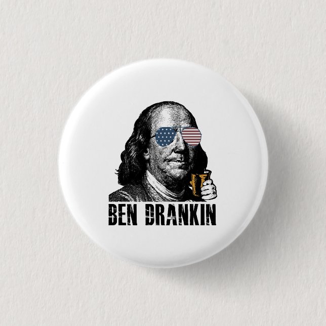 Funny Ben Dranking, feiern wir die Freude am Button (Vorderseite)