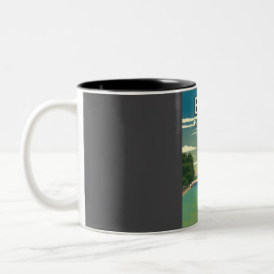 Funny Berlin Germany Review Travel Poster Zweifarbige Tasse