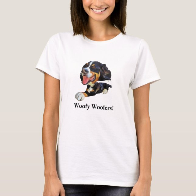 Funny Bernese Mountain Hund T - Shirt der Frauen (Vorderseite)