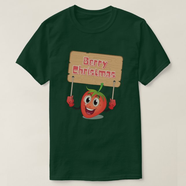 Funny Berry Christmas T-Shirt (Design vorne)