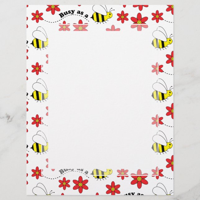 Funny beschäftigt Little Bumble Bee Pattern Niedli (Vorderseite)