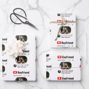 Funny Best Boyfriend Ever Search Resultat Geschenkpapier Set