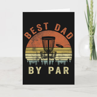 Funny Best Dad By Par Disc Golf Father's Day Men  Karte