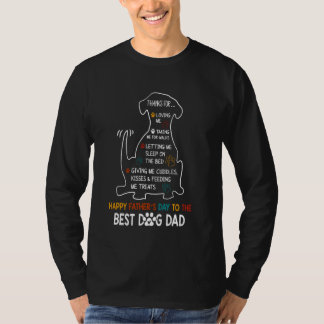 Funny Best Dog Vater, Happy Vathers Day, Hund Love T-Shirt