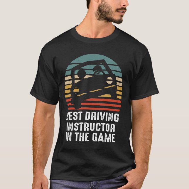 Funny Best Driving Instructor Student Driver Permi T-Shirt (Vorderseite)