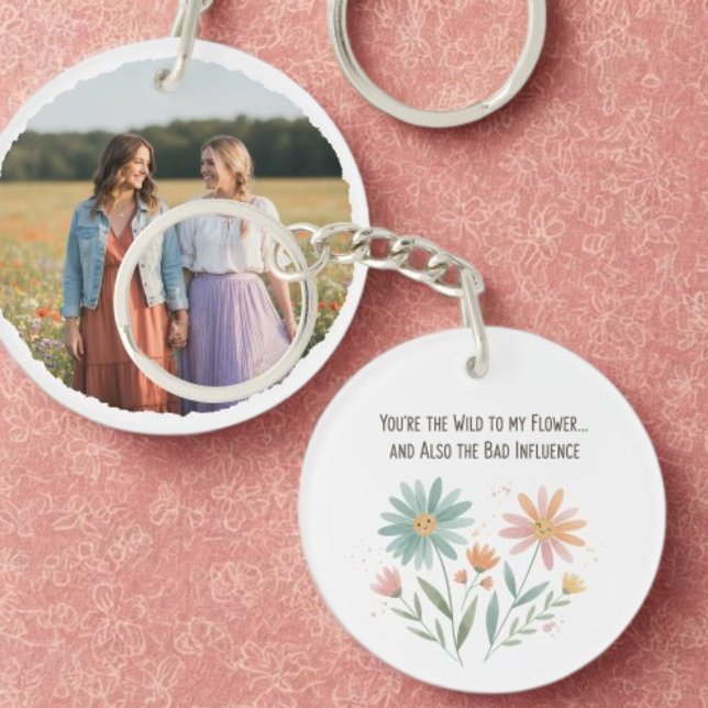Funny Best Friend Keychain - Photo Keepsake Schlüsselanhänger (Funny best friend photo keychain)