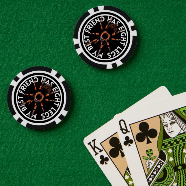 Funny Best Friend Tarantula Pokerchips (Pokertisch (doppelt))