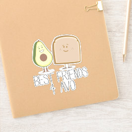 Funny Best Friends 4 Avo Avocado Toast Aufkleber