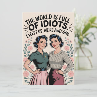 Funny Best Friends Kümmre Spaß Frauen Geburtstag Einladung
