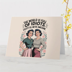 Funny Best Friends Kümmre Spaß Frauen Geburtstag Karte