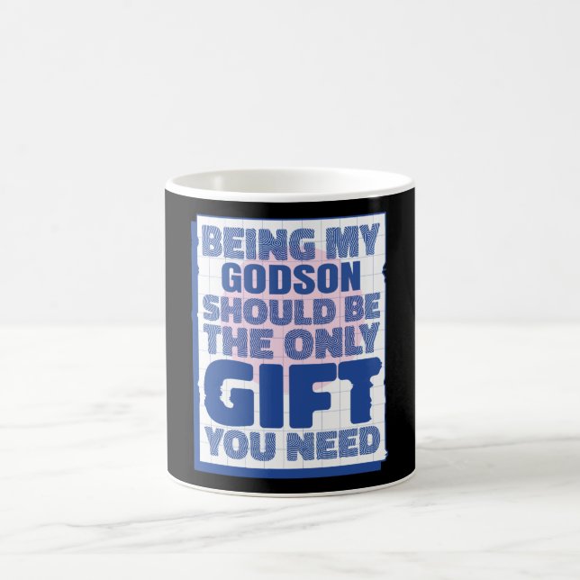 Funny Best Gift for Godson Birthday Christmas Kaffeetasse (Mittel)