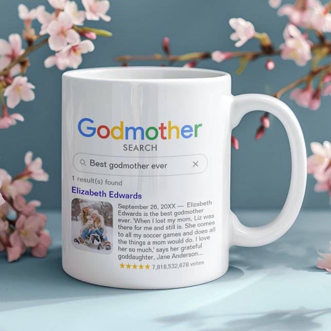 Funny Best Godmutter je Suchergebnis mit Foto Kaffeetasse (Von Creator hochgeladen)