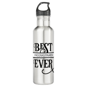 Funny Best Job Title Procrastinator jemals Edelstahlflasche