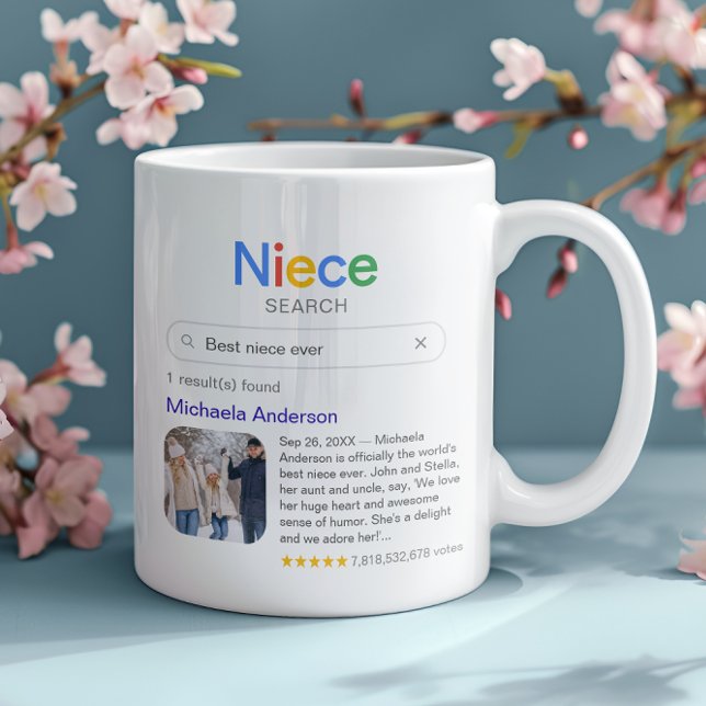 Funny Best Niece je Search Ergebnis mit Foto Kaffeetasse (Von Creator hochgeladen)