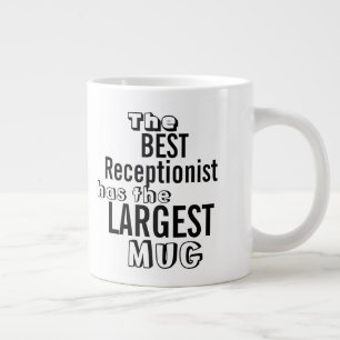 Funny Best RECEPTIONIST Preisangebot für große Tas Jumbo-Tasse