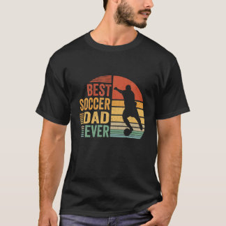 Funny Best Soccer Vater Ever Vintager Vater Tag Ga T-Shirt