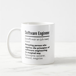Funny Best Software Engineer - Design-Geschenk Kaffeetasse