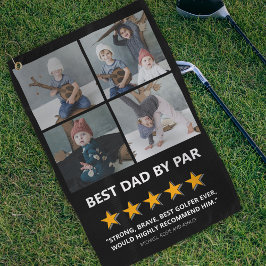 Funny Best Vater Par Foto Golfhandtuch