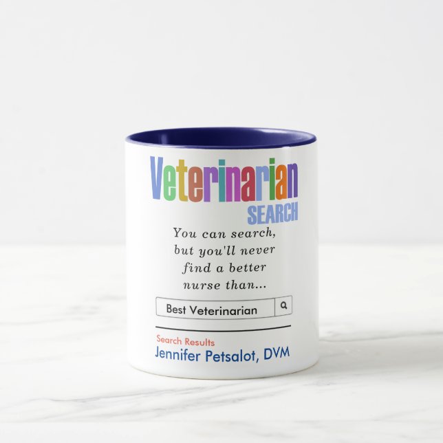 Funny Best Veterinary Tasse (Zentrum)