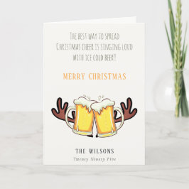 Funny Best Way zu verbreiten Weihnachtsmann Rein B Feiertagskarte