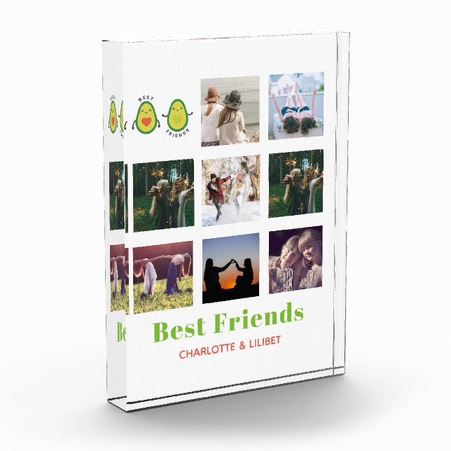 Funny BESTE FREUNDIN FOTO COLLAGE Geschenk Persona (Links)