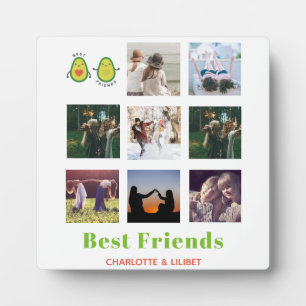 Funny BESTE FREUNDIN FOTO COLLAGE Geschenk Persona Fotoplatte