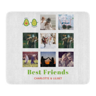 Funny BESTE FREUNDIN FOTO COLLAGE Geschenk Persona Schneidebrett