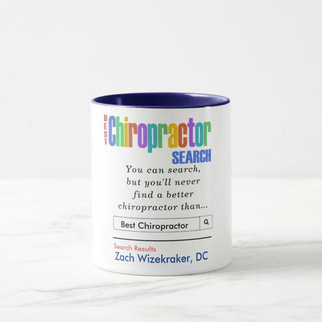 Funny Beste Tasse für Chiropraktiker (Zentrum)