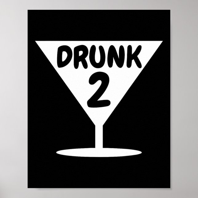 Funny Betrunken 2 Party Halloween Kostüm Poster (Vorne)
