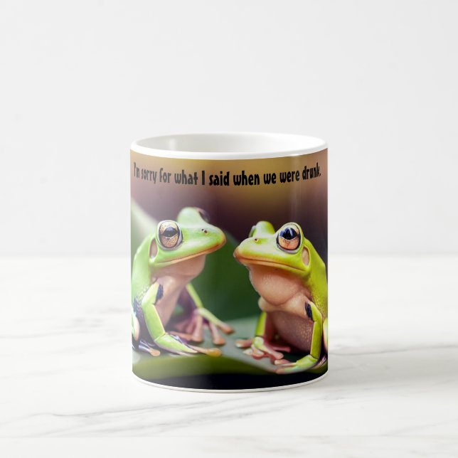 Funny Betrunken Frogs Kaffee Tasse (Mittel)