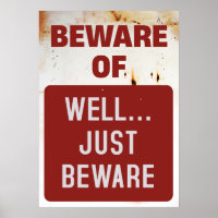 Funny Beware Just Vorsicht