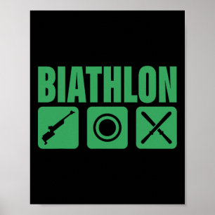 Funny Biathlon Biathlete Ristorante da Valentino Poster