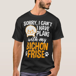Funny Bichon Frise T-Shirt für Hundebesitzer Walke
