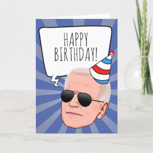 Funny Biden Geburtstag Karte