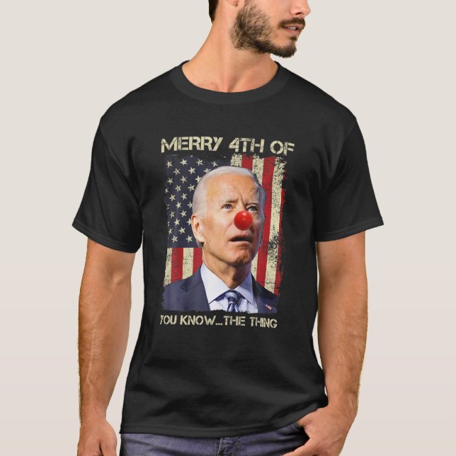 Funny Biden glücklich, hm Sie wissen, die Sache Fo T-Shirt (Vorderseite)