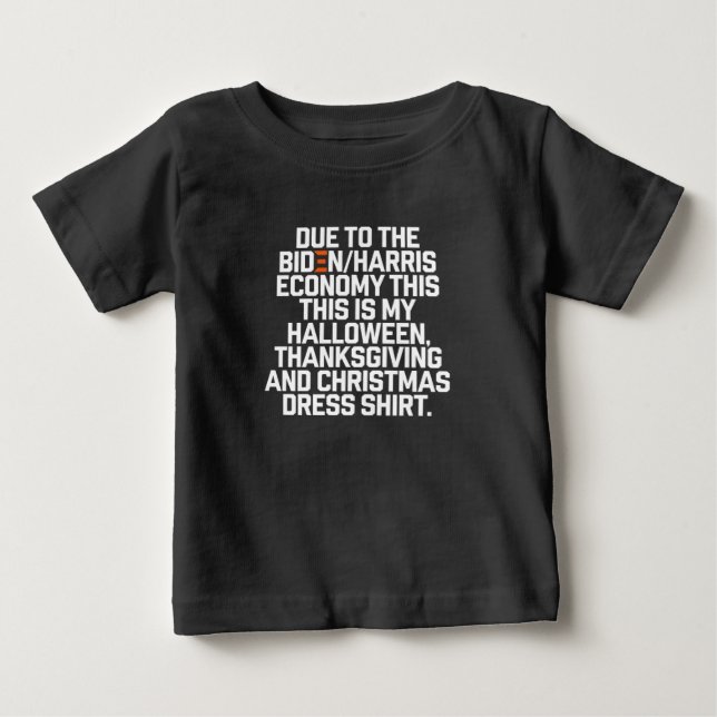 Funny Biden Harris Economy Weihnachten Baby T-shirt (Vorderseite)