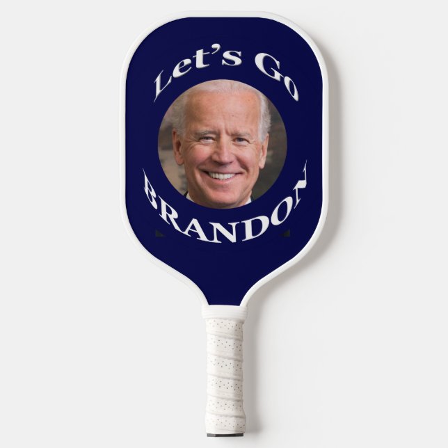 Funny Biden Let's Go Brandon Pickleball Schläger (Vorderseite)